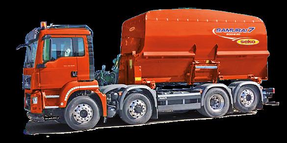 SAMURAI 7 TM Versione Truck-Mounted per applicazione fissa su camion SAMURAI 7 600/230 TM Equipaggiamento standard > > Trasmissione completa di impianto idraulico indipendente e presa di forza del