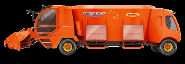 ELEPHANT SELF-TRON/VML Versione semovente a 4 ruote con cabina e Fresa Desilatrice ELEPHANT VML 205 Equipaggiamento standard > > Motore diesel posteriore con sistema di raffreddamento e radiatore