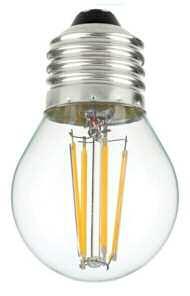 10279 Freddo 2,45 2,15 Lampada a filamento LED Minisfera 4 W 470 lumen Lampadina a LED Fiamma 4 W 350