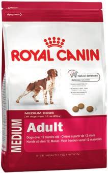 conservanti artificiali, 800 g 7,49 /kg 9,36 ROYAL CANIN MEDIUM ADULT per cani