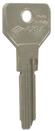 00* - chiavi cisa per cilindri "astral" in ottone nichelato, 10 perni, profilo piatto. CC00620 - Confez. 50.