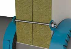 PROMASTOP -I con PROMASTOP -FC Linee guida d'installazione Step di installazione - attraversamento di lana minerale rivestita, montaggio del collare in superficie.