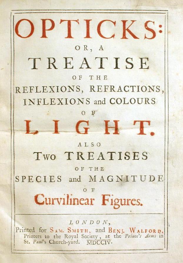 NEWTON LA TEORIA CORPUSCOLARE Nel 1704 Newton avanza l ipotesi che la luce sia composta da particelle molto leggere.