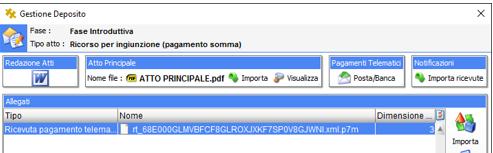 ed è possibile, dopo averlo selezionato: - Aggiornare lo stato della richiesta tramite il pulsante Verifica stato richieste - Scaricare la ricevuta tramite il pulsante Scarica ricevuta Utilizzando