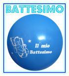 "G250BATTAZZ" IL MIO BATTESIMO GIGANTE 1,00 MT Pallone gigante diametro 1,00 mt Azzurro con stampa Il Mio Battesimo.