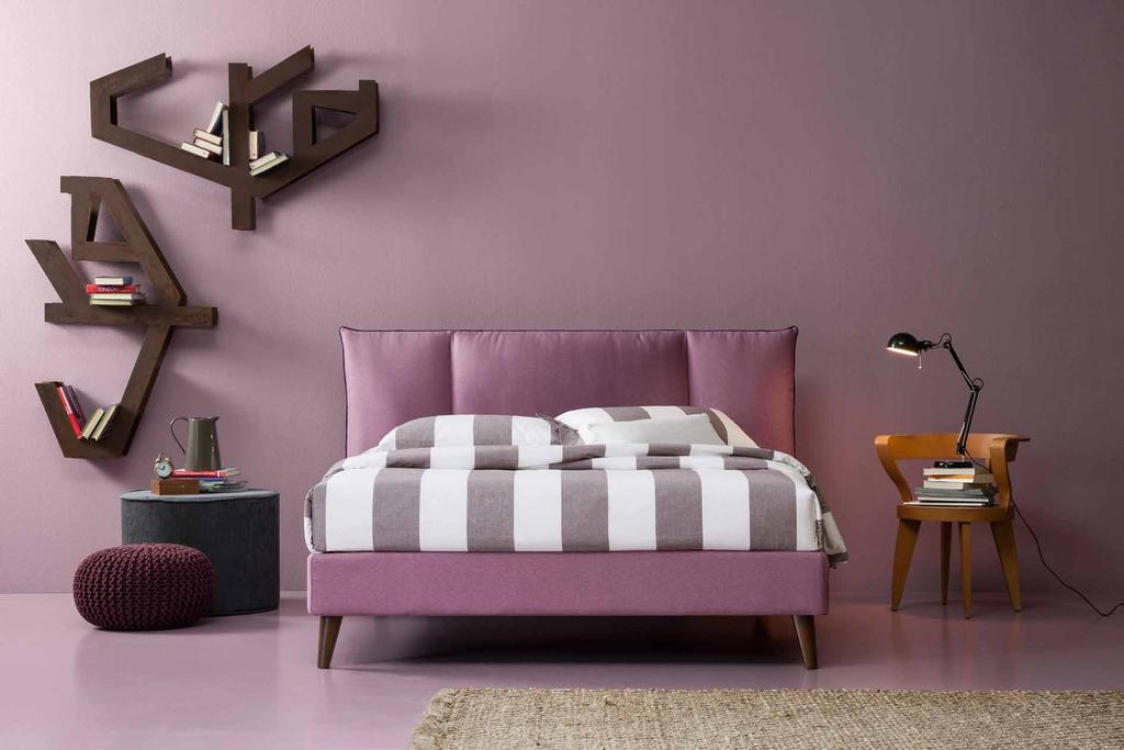 GUESS H.12 18 25 Disponibile anche GUESS ROUND H.25 Letto tessile disponibile nella versione contenitore o non contenitore.