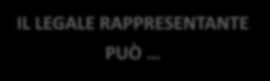 29 Il Legale rappresentante La prima abilitazione del Legale rappresentante è legata all abilitazione dell impresa stessa.