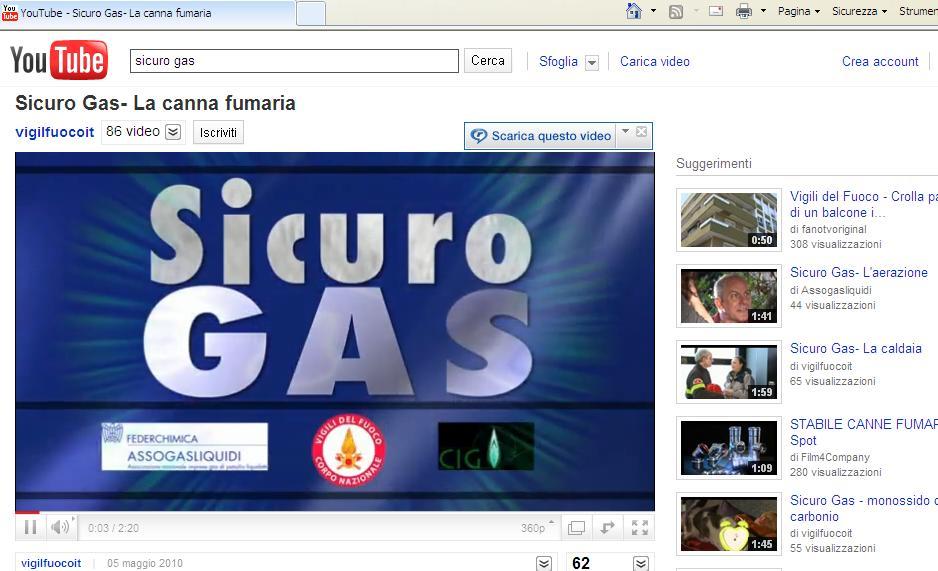 Il GPL è SICURO Video SICURO GAS: www.youtube.