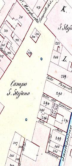 catasto napoleonico mappale: 294 possessori: Contarini Giovanni fu Tommaso