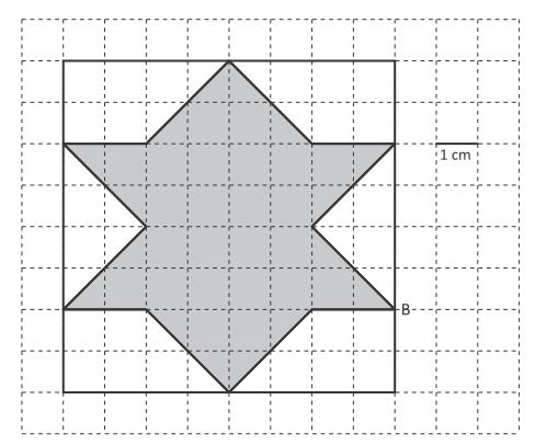 D9_2015 Qual è il risultato dell operazione 2+ 3 100? D11_2015 Osserva la seguente figura formata da un quadrato al cui interno è disegnato un poligono di colore grigio. a. Qual è l area del poligono grigio?