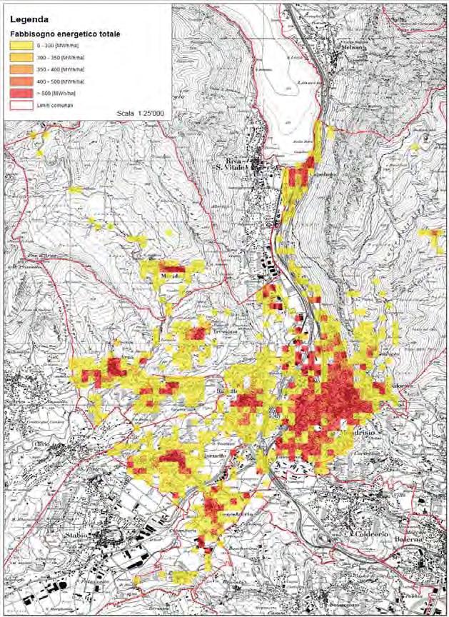 13. Potenziale di realizzazione di reti di teleriscaldamento Un sistema di teleriscaldamento è costituito da una rete di distribuzione del calore collegata ad una centrale termica al servizio di un