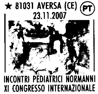 N. 1940 RICHIEDENTE: Gruppo Normanno di Nefrologia Neonatale e Pediatrica SEDE DEL SERVIZIO: Teatro Cimarosa, Via Roma - 81031 Aversa (CE) DATA: 23/11/07 ORARIO: 15/19