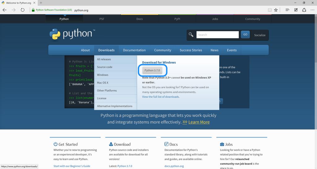 PYTHON - INSTALLAZIONE Python - Quale sistema