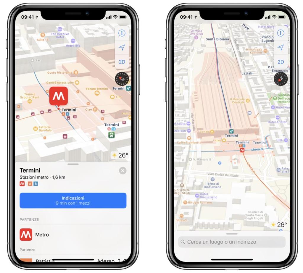 OPEN DATA: ESEMPI DI UTILIZZO/3 Apple Maps Prima città Italiana ad essere supportata da Apple (Giugno