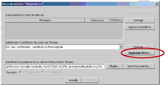 pdf Per gli utenti del software File Protector 1) Aprire il programma ed autenticarsi con PIN (se non lo si è già fatto in precedenza) cliccare sul tasto 2) Nella