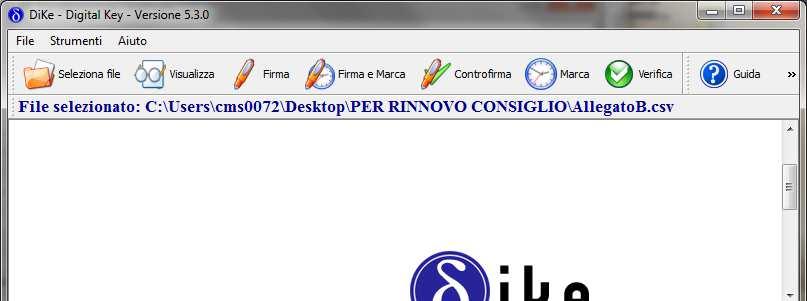 5) Il programma creerà, nella cartella di destinazione, un file con estensione.p7m simile al seguente: Tale procedura andrà ripetuta anche per il file PDF/A precedentemente creato (si veda il Par. 2.