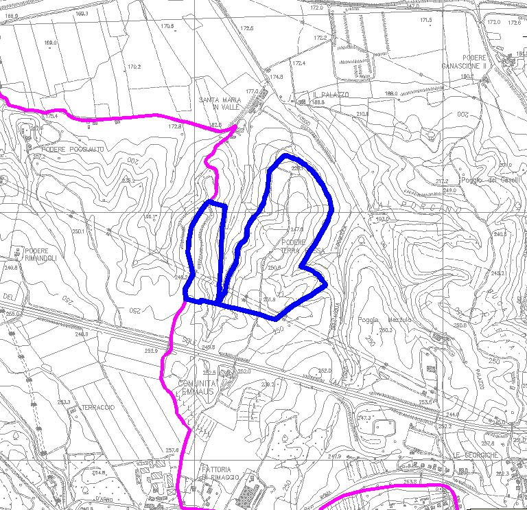 Area Terra Rossa La proposta di variante al Piano di Classificazione Acustica prevede l innalzamento alla Classe IV dell area di cava individuata in figura 3.8.