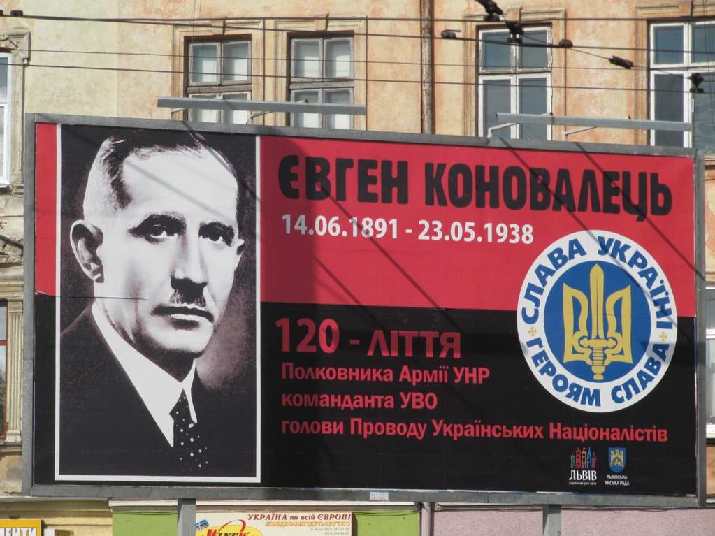 113 Nel 1929, a Vienna ad opera di vari gruppi dell emigrazione, vene fondata l OUN (Orhanizatsiya Ukrayins kykh Nationalistiv), l Organizzazione dei Nazionalisti Ucraini, con a capo Konovalec 170,