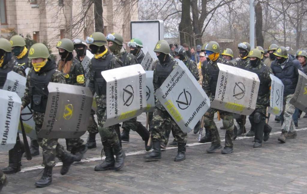 147 Eliseo Bertolasi. Pacifici manifestanti di Maidan.