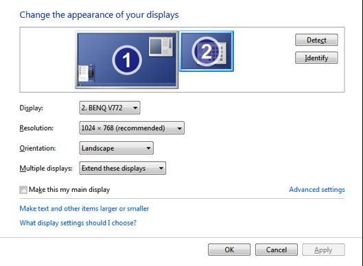 CONFIGURACIONE SCHERRMO Configurazione per più monitor L alloggiamento di espansione può supportare 2 monitor contemporaneamente.