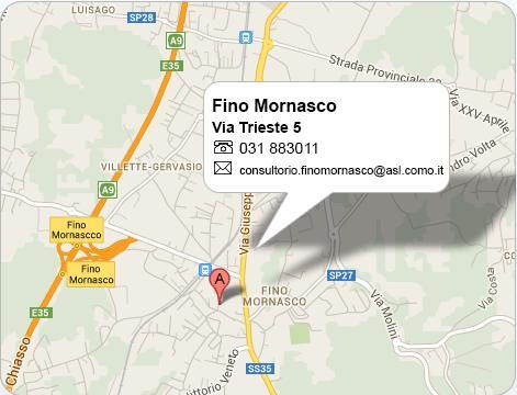 it CONSULTORIO DI FINO MORNASCO Via Trieste 5 tel. 031/883011 Orari: lunedì 9.00-11.00 14.00-15.30 martedì e mercoledì 9.