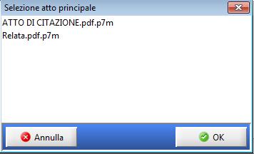 sistema chiede di specificare quale file debba essere