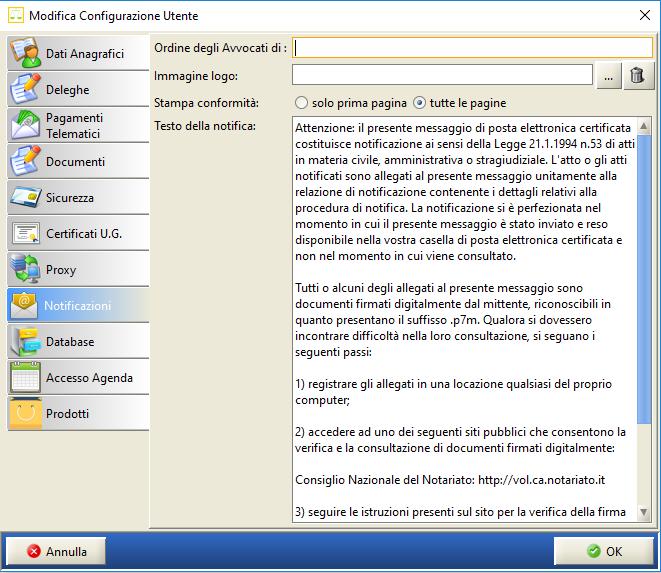 Introduzione Il presente documento illustra funzionalità di invio delle notifiche in proprio direttamente dalla Consolle Avvocato e fornisce indicazioni operative.