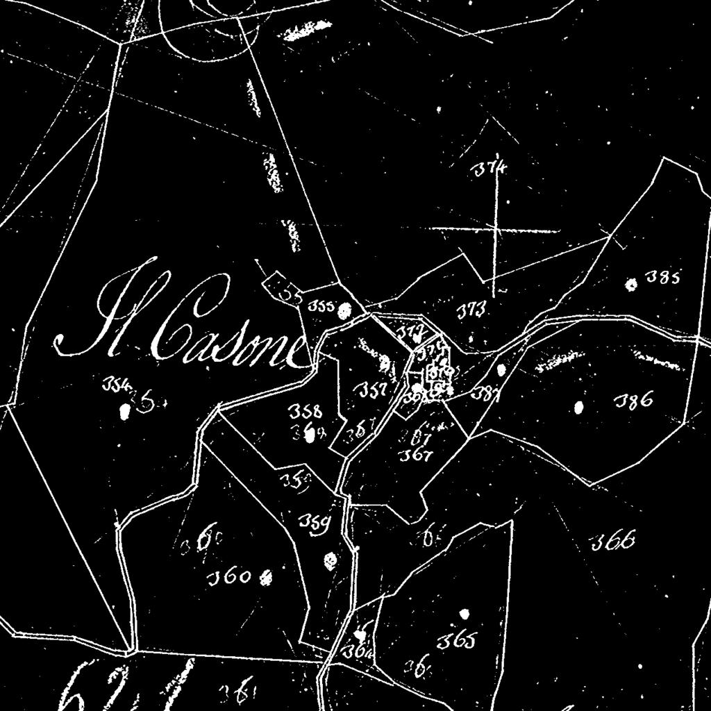 n. 232 CATASTO TOSCANO 1826 MAPPE scala 1:5.