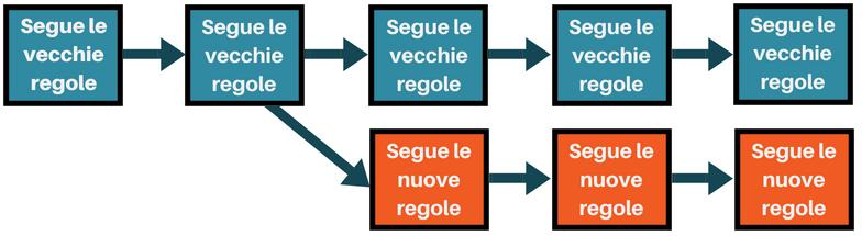 CAPITOLO 1. TECNOLOGIA BLOCKCHAIN 1.1. IL PROTOCOLLO BITCOIN accettare quelle vecchie.