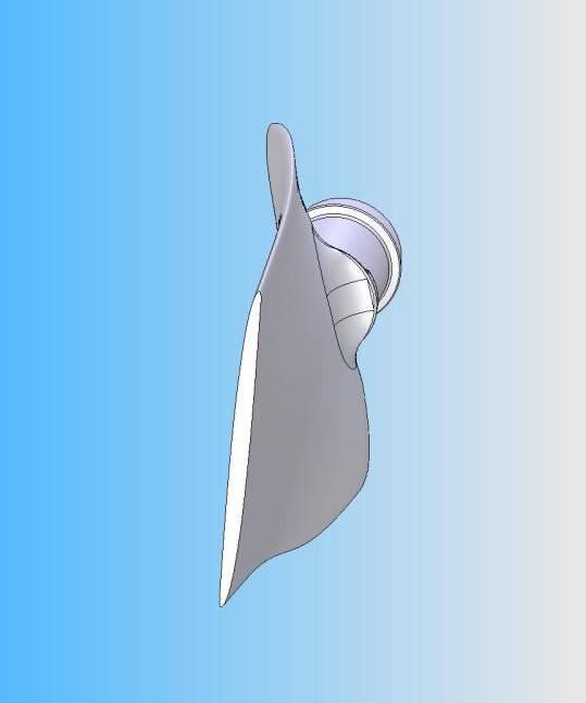 Profilo totalmente simmetrico della girante per ventilatori assiali: 100% della spinta in