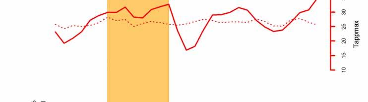 PESCARA A Pescara si osserva un incremento della mortalità all inizio dell ondata di calore (8-11 luglio) e con qualche giorno di latenza