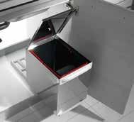 differenziata estraibile con 2 cesti Pull-out recycling dustbin with 2 buckets L 28 P