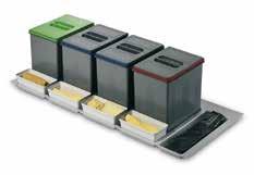 H 30 08710697X 08710695X Pattumiera differenziata per cestone da 120 Recycling dustbin for deep drawer 120 cm 109 min.23 max.