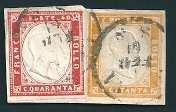 3 L. rame con carta spessa, nuovo gomma originale (18) Nella prima riunione del Parlamento Italiano, del 18 febbraio 1861, viene deciso di affidare la