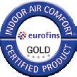 rispondenza del materiale ai più elevati standard europei e internazionali in ambito indoor air quality (qualità dell'aria interna).