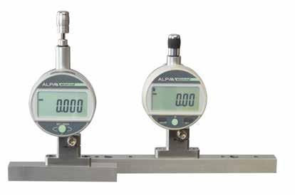 Support for dial gauge L BC050100 100 0,316 BC050200 200 0,516 BC050300 300 0,716 Kg Base porta comparatore. Base porta comparatore con largo piano d appoggio.