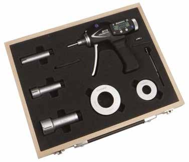 IP67 3 POINTS SNAP MICROMETER SET SET STANDARD E BLUETOOTH - SMALL AND BLUETOOTH SETS Measuring heads Setting ring Pcs Pcs BA2403SET BA2423SET 2 6 2 1 BA24010SET BA24210SET 6 10 2 1 Micrometro