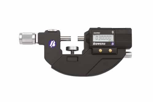 Digital micrometer Snapmic Planarità - Flatness µm Parallelism µm Accuracy µm BA45030 0 30 0,3 1,0 4 BA45060 30 60 0,6 2,0 5 Micrometro digitale Snapmic.