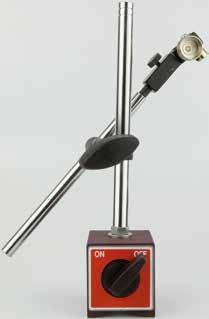 Simple dial indicator stands - vertical rod Ø12 - horizontal rod Ø10 - gauge holder Ø8 - magnetic base M8 with or without fine adjustment device.