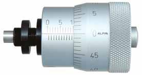 Micrometer head 0-13 Accuracy BB155A 0 13 ± 0,004 Contatto di misura piatto - Flat measuring face Type Testina micrometrica corsa 0-13. Risoluzione 0,005. Alta precisione. Passo vite 0,25.