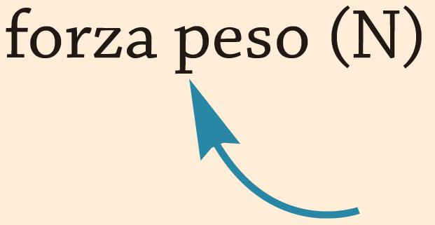 Massa e peso Il peso è una forza applicata al corpo è diretto verso il centro della Terra è direttamente proporzionale