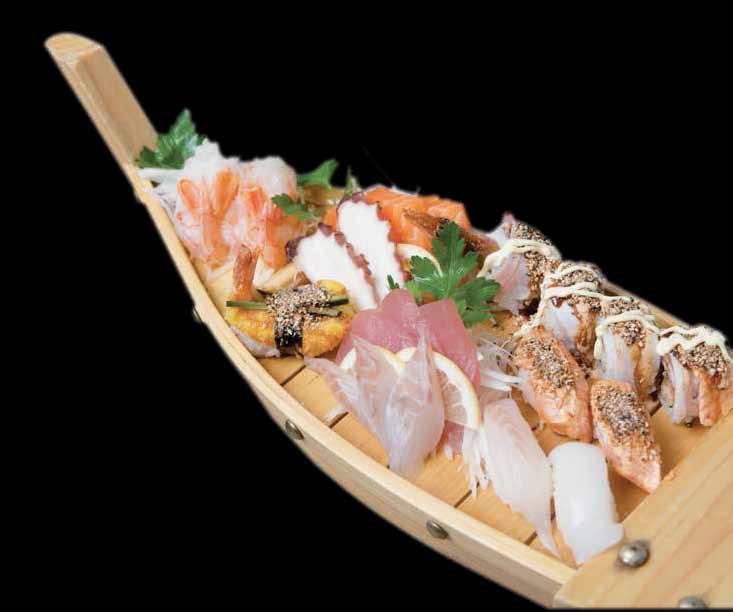 B4A SUSHI VARIETÀ MISTA B1 Misto Sushi 14,50 (7 nigiri + 2 uramaki + 2 uramaki flambè) B1A Misto Sushi special 16,00 (4