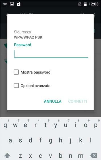 3.1 Wireless e Internet SIM Management 1. Selezionare Impostazioni per visualizzare le funzioni previste 2. Cliccare su Gestione SIM e mostrerà le informazioni sulla SIM card.