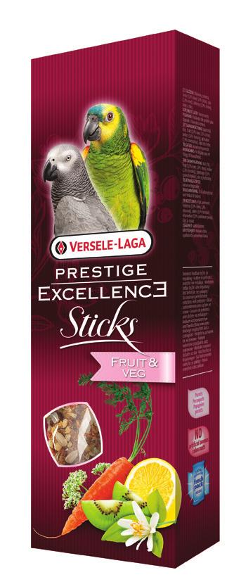 Gli sticks Excellence Cocorite Semi Selvatici stimolano naturalmente la ricerca del cibo del vostro pappagallino rendendolo più vivace.
