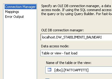 tutti i data flow SQL Server 2005: ETL - 31 Database and data mining group, Definire la connessione