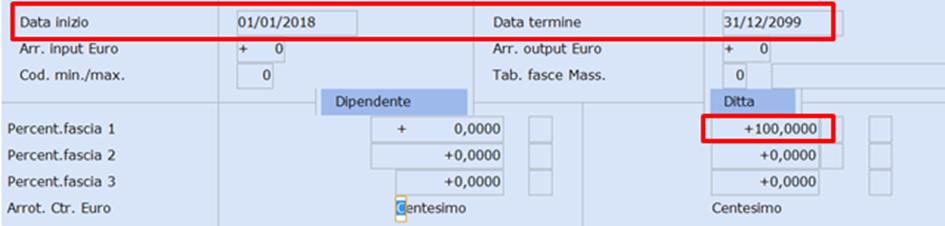 cancellazione; al campo <Data inizio> inserire 01/01/2018; al campo <Data termine> inserire 31/12/2099; al