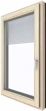 Internorm offre quindi per le doppie finestre, a scelta, la veneziana, la tendina plissettata o Duette.