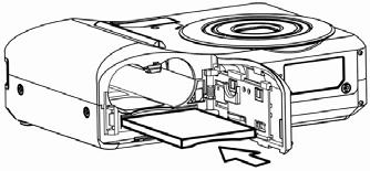 Inserimento di una scheda di memoria Con la fotocamera digitale e possibile utilizzare una Scheda SD o una Scheda MMC.