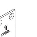 alimentazione Frontale in acciaio inox mm 150 x 40 x 3 Contropiastra in acciaio inox mm 100 x 40 x 3 con magnete regolabile in estensione Catenaccio diametro mm 12, estensione mm 18 Predisposto per