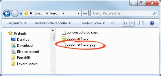 Nella stessa cartella dove hai salvato il file da crittare, sarà apparso il relativo file crittato. Il nome sarà lo stesso, ma avrà in coda estensione.gpg. Esempio file da crittare: documenti.